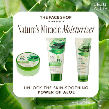 The Face Shop Jeju Aloe Fresh Soothing Foam Cleanser | Gel to Foam cleanser for Skin,Body and Face | Hydrating & cooling cleanser, 150ml